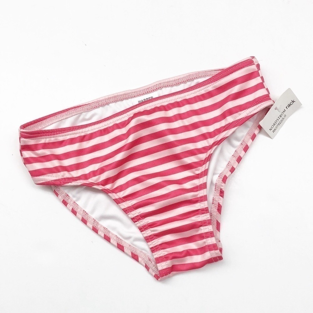 NEW Harper Canyon girls pink striped bikini bottoms
